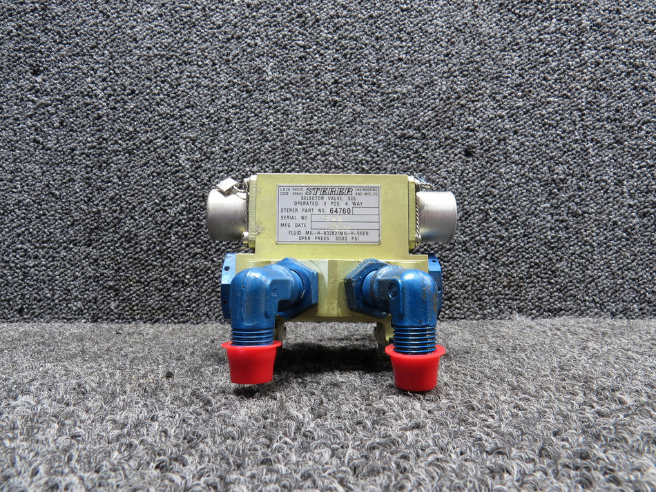 64760 Sterer Selector Valve 3 Position 4 Way