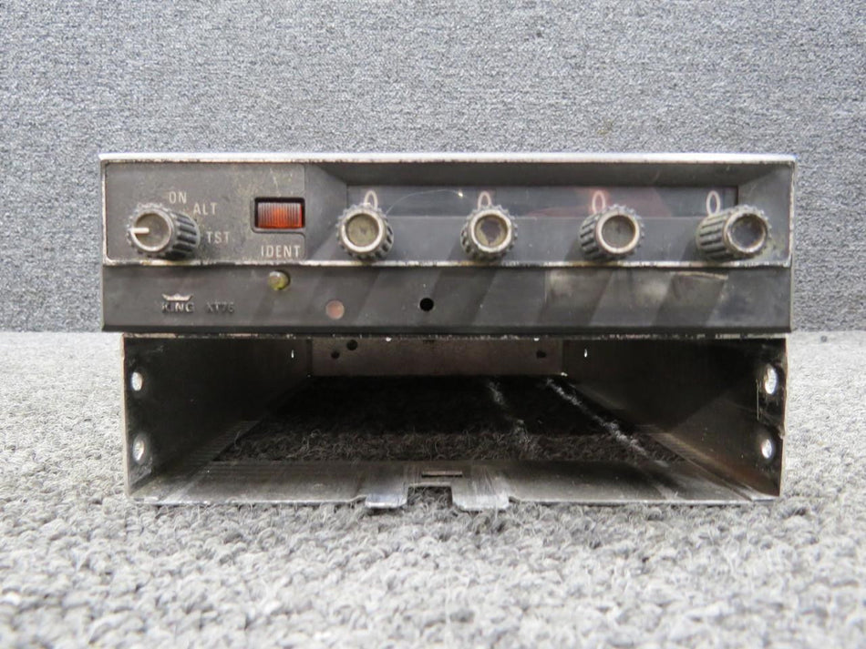 King Radio 066-1034-01 King Radio KT-76 Transponder Unit with Tray, Mods (Volts: 14) (Core)