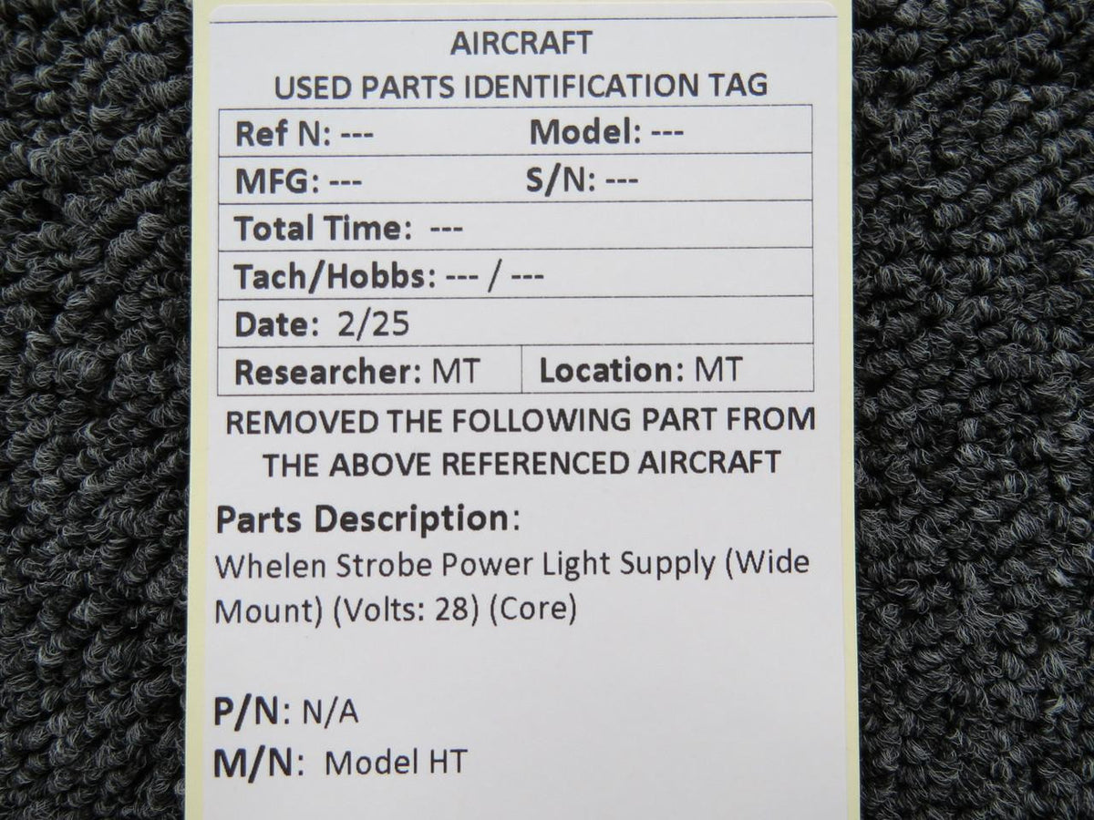 Whelen Model HT Strobe Power Light Supply (Wide Mount) (Volts: 28) (Core)