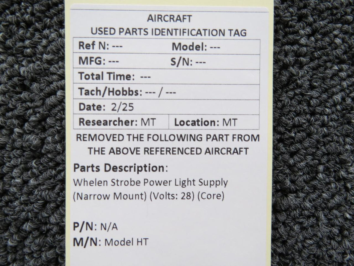 Whelen Model HT Strobe Power Light Supply (Narrow Mount) (Volts: 28) (Core)