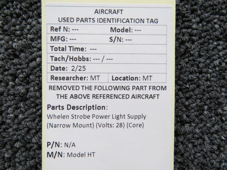 Whelen Model HT Strobe Power Light Supply (Narrow Mount) (Volts: 28) (Core)