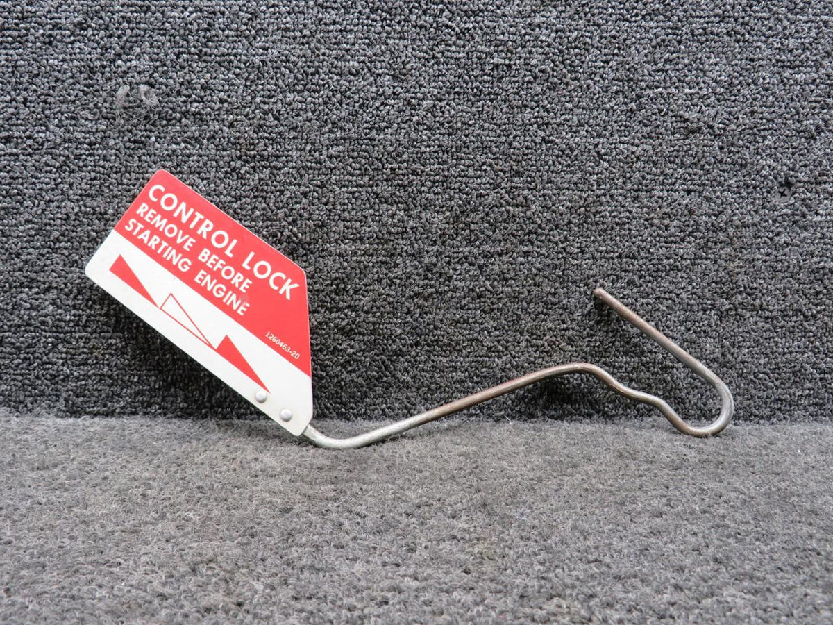 Cessna Aircraft Parts 1260463-20 Cessna Control Lock Assembly (Worn Hook)