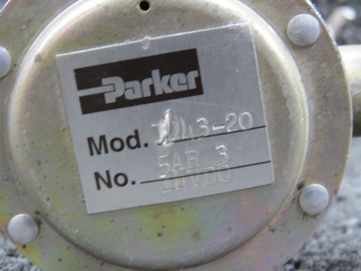 Parker 1H43-20 (Alt: 491-966) Parker Pneumatic Control Valve w Solenoid (14V) (Core)
