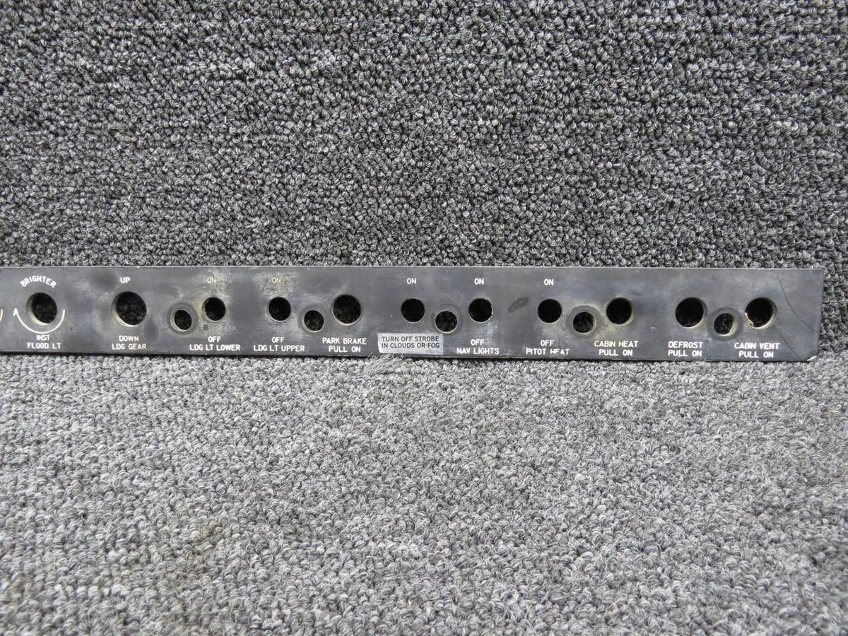 Beechcraft Parts 35-324404-1 Beech V35A Upper Control Panel Cover