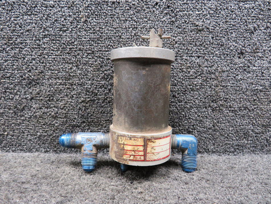 HE-759-3 Beechcraft C23 H&E Fuel Strainer Assembly (Minor Rust)