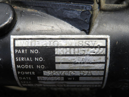 LearJet 2380051-22 Learjet Stall Warning Vibrator Assembly (27V) (Abrasions)