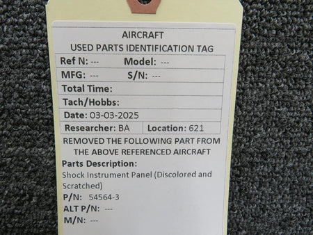 No Brand 54564-3 Shock Instrument Panel (Discolored and Scratched)