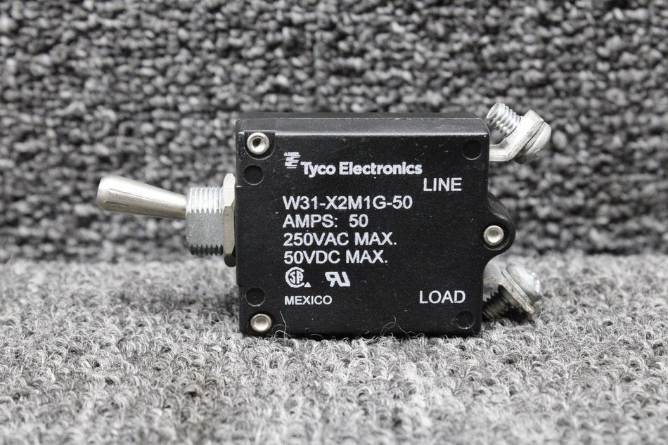 Tyco W31-X2M1G-50 Tyco Electronics Toggle Switch (Volts: 50, 250) (Amps: 50)