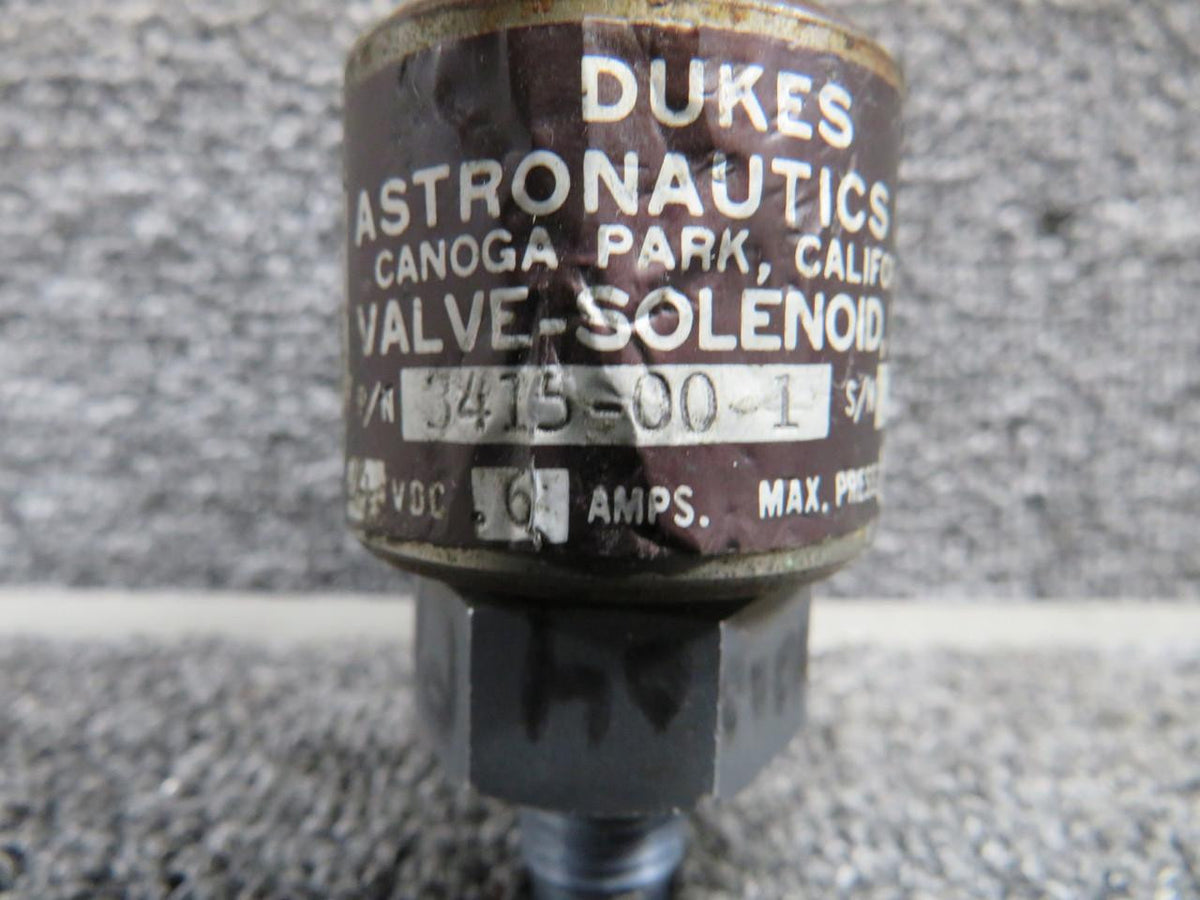 Dukes 3415-00-1 Dukes Valve Solenoid (Volts: 24, Amps: 6) (Max Press: 100) (Rust)