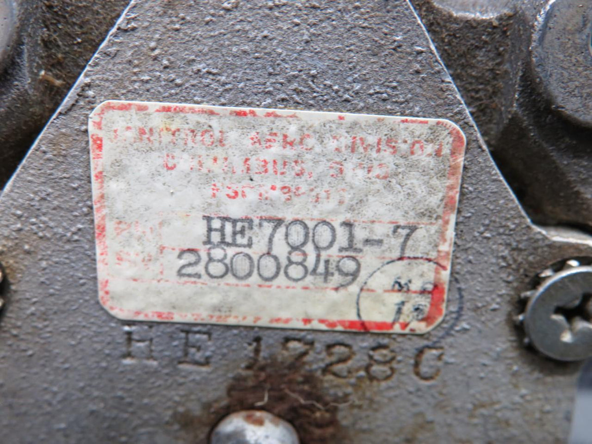 Janitrol HE7001-7, 60-924017-7 Janitrol Fuel Selector Control Valve with Handle LH