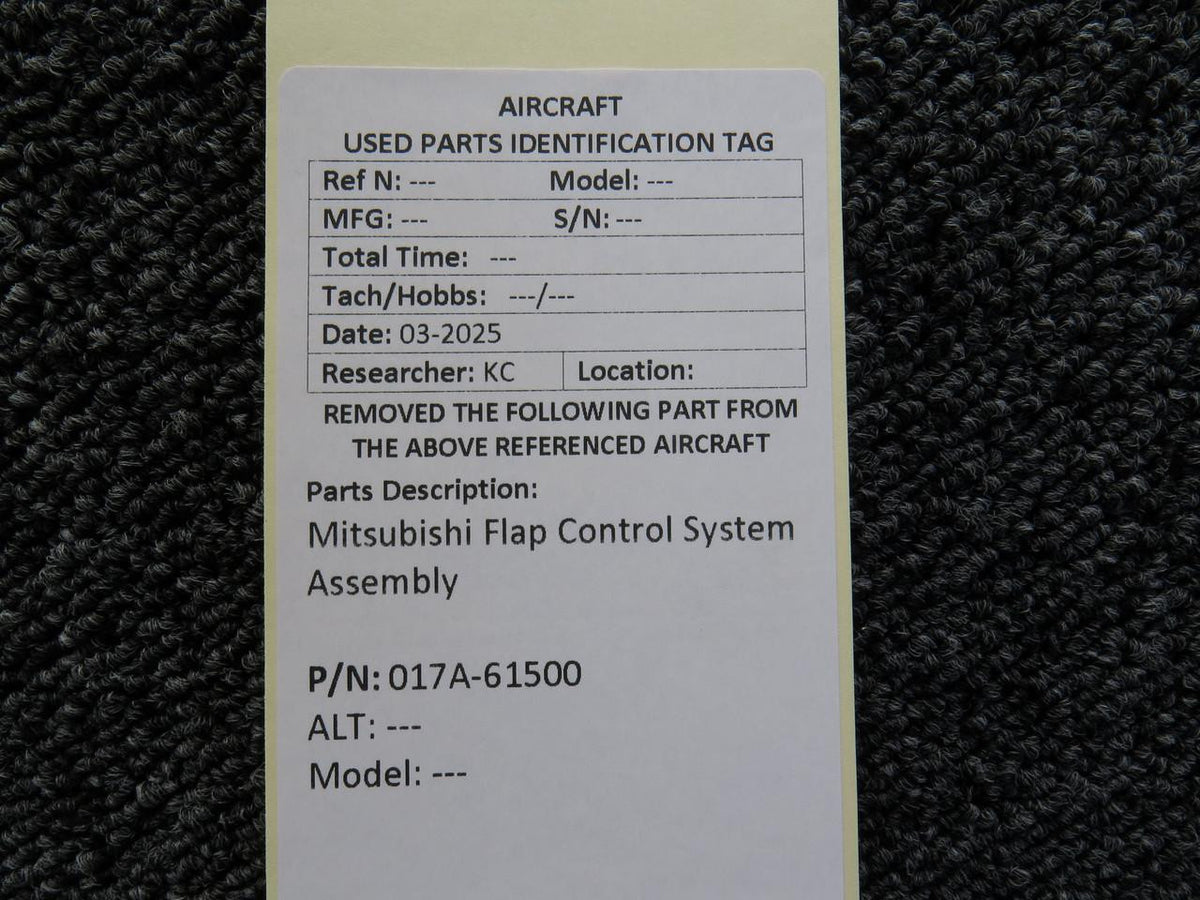 Mitsubishi 017A-61500 Mitsubishi Flap Control System Assembly