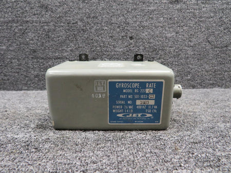 JET Electronics 501-1033-03 Jet Electronics RG-227C Gyroscope Rate Unit (Inop) (Core) (26V)