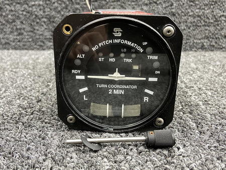 S-Tec Aviation Parts 01260-4-8-28 S-Tec Turn Coordinator Indicator (Lighted, 28V, Knob Missing)
