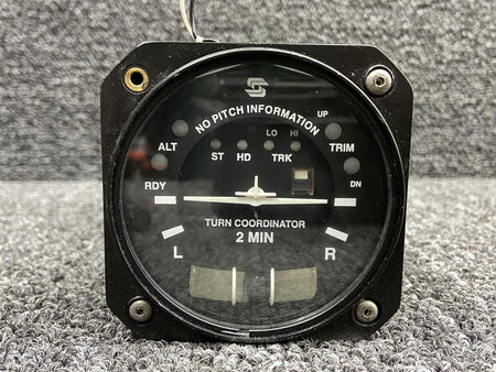 S-Tec Aviation Parts 01260-4-8-28 S-Tec Turn Coordinator Indicator (Lighted, 28V, Knob Missing)