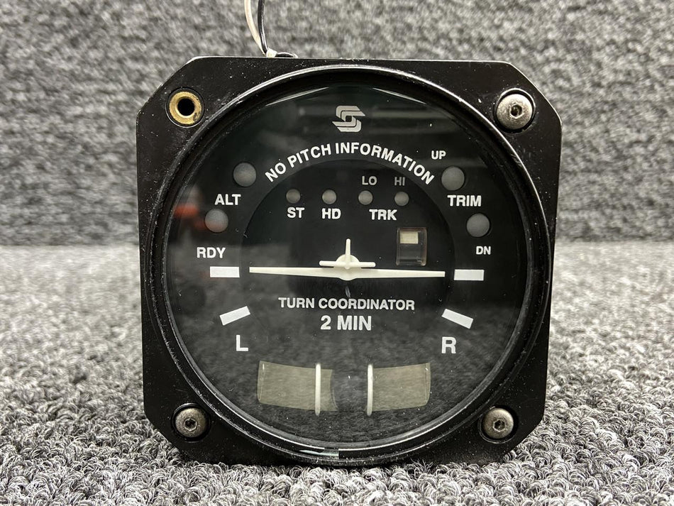 S-Tec Aviation Parts 01260-4-8-28 S-Tec Turn Coordinator Indicator (Lighted, 28V, Knob Missing)