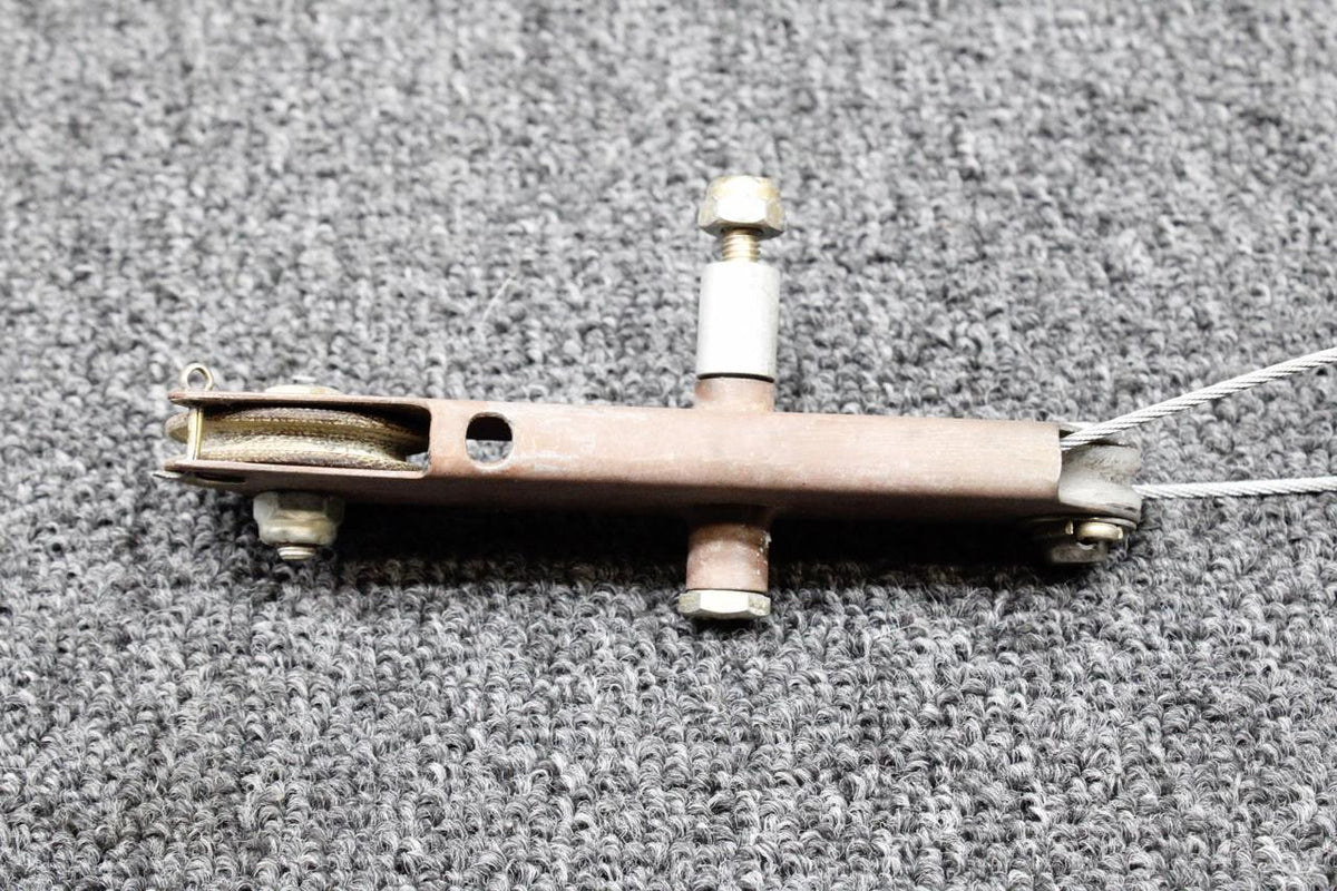Cessna Aircraft Parts 0713070-9, 0510105-70 Cessna 177B Parking Brake Bellcrank Assembly w Cable