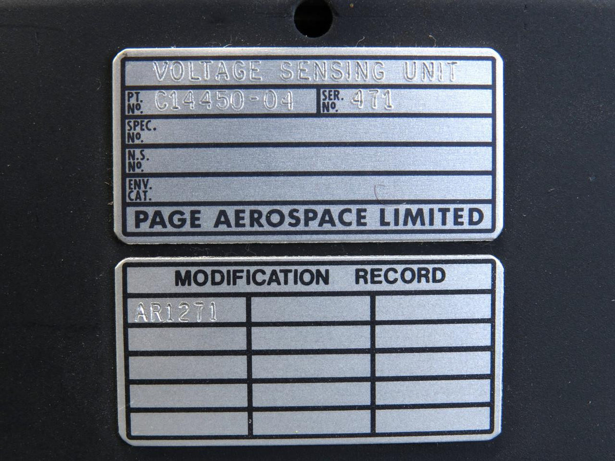 Page Engineering C14450-04 Page Engineering Voltage Sensing Unit with Modifications