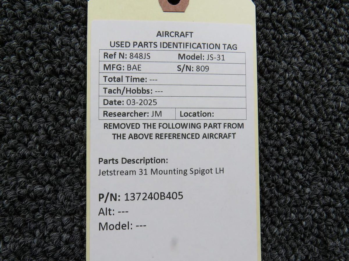 Jetstream 137240B405 Jetstream 31 Mounting Spigot LH