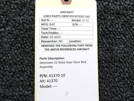 Jetstream 41370-10 (Alt: 41370) Jetstream 31 Nose Gear Door Rod Assembly
