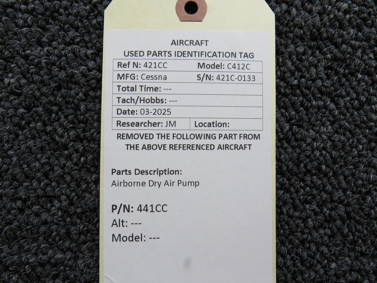 Airborne 441CC  Airborne Dry Air Pump
