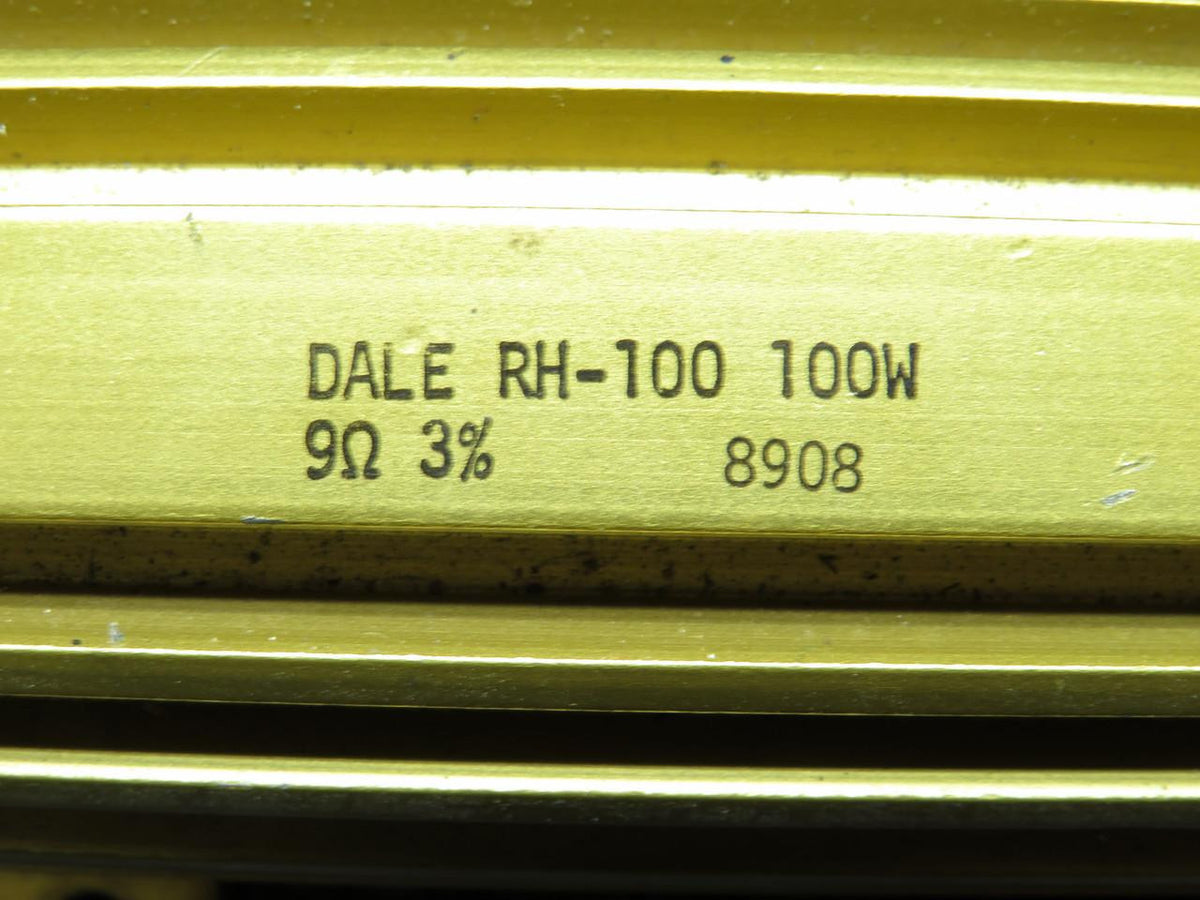 Dale RH-100 (Alt: 8908) Dale Resistor (Watt: 100, OHMS: 9 with 3% Tolerance)