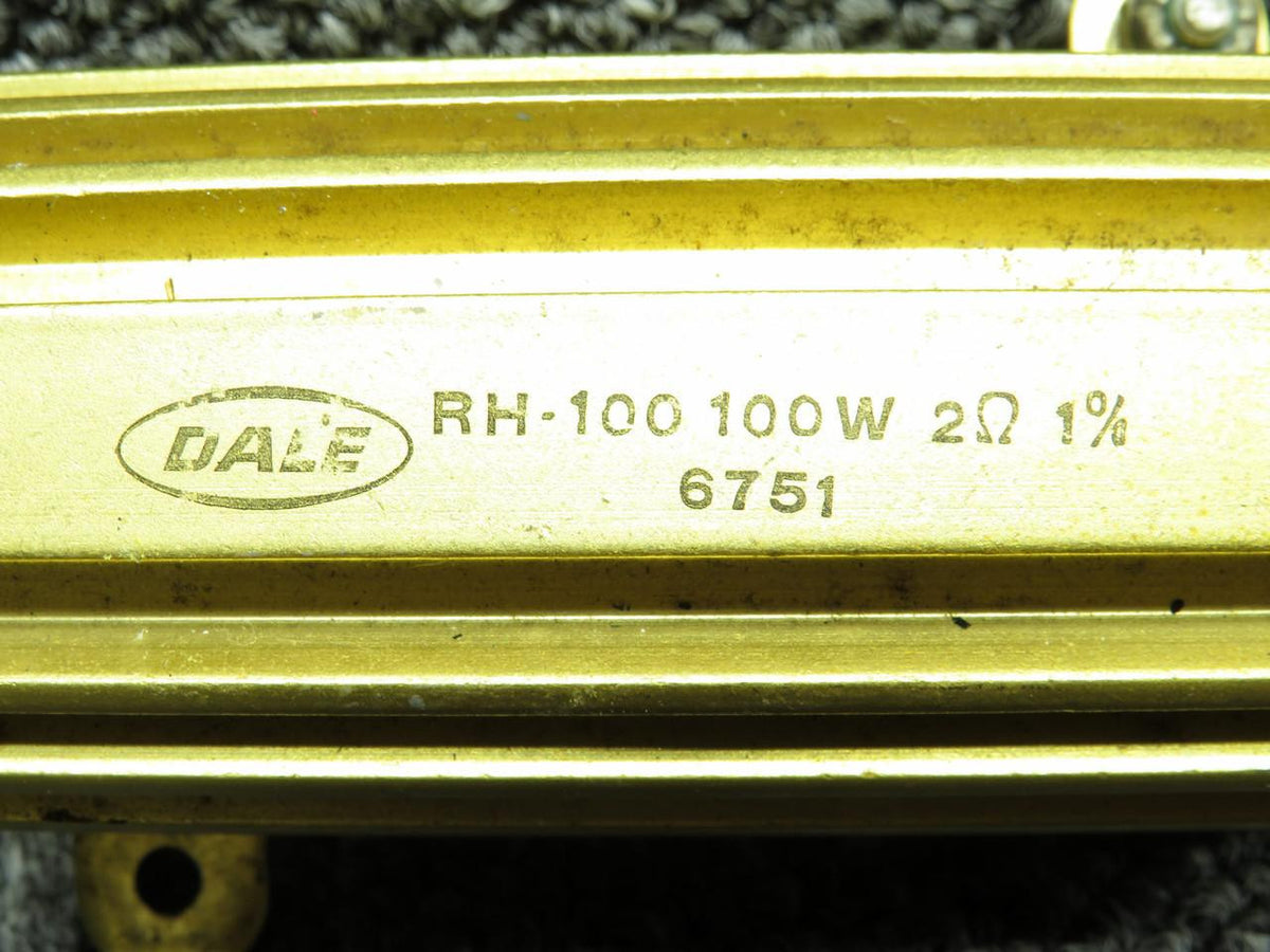 Dale RH-100 (Alt: 6751) Dale Resistor (Watt: 100, OHMS: 2 with 1% Tolerance)