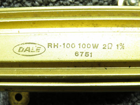 Dale RH-100 (Alt: 6751) Dale Resistor (Watt: 100, OHMS: 2 with 1% Tolerance)