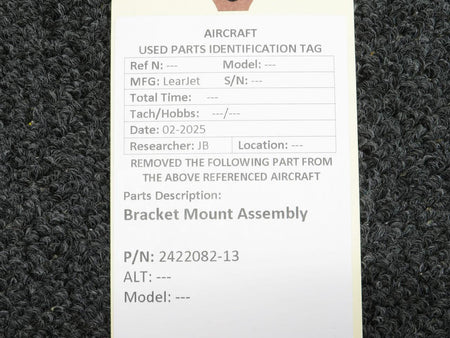 LearJet 2422082-13 LearJet Bracket Mount Assembly
