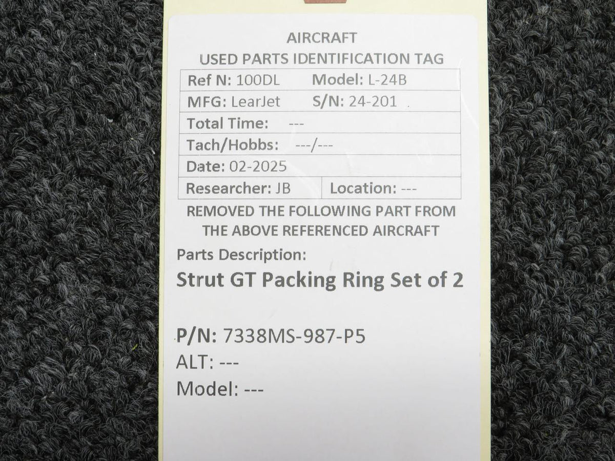 No Brand 7338MS-987-P5 Strut GT Packing Ring Set of 2