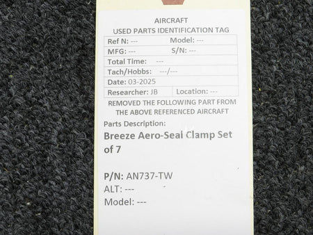 Breeze AN737-TW Breeze Aero-Seal Clamp Set of 7