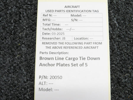 Brown Line 20050 Brown Line Cargo Tie Down Anchor Plates Set of 5