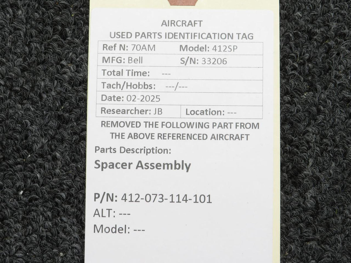 Bell 412-073-114-101 Bell 412 Spacer Assembly
