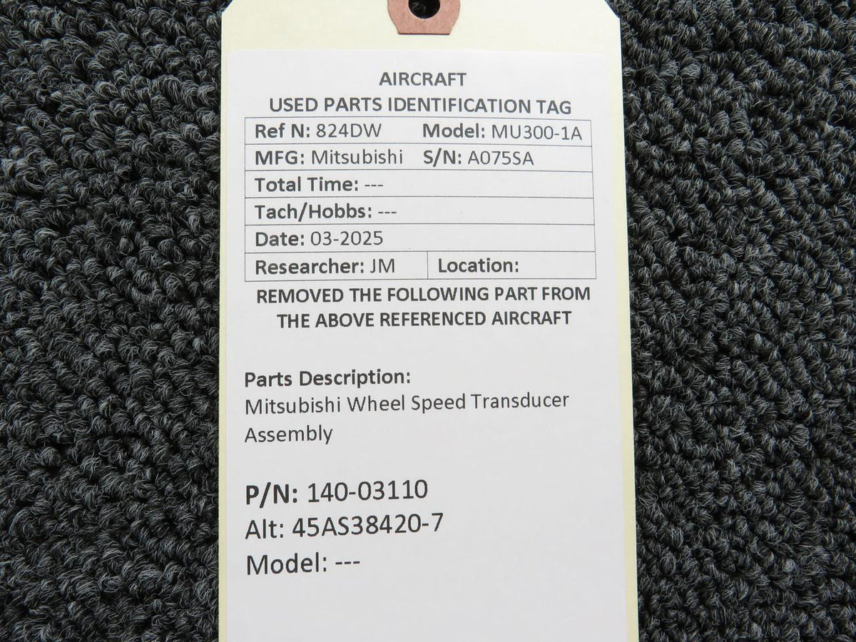 Mitsubishi 140-03110 (Alt: 45AS38420-7) Mitsubishi Wheel Speed Transducer Assembly