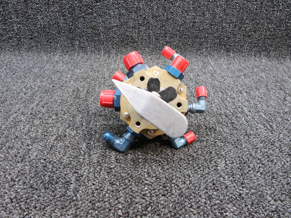 HE825-1 (Alt: 191886-10) Bellanca 17-30 H and E Fuel Selector Valve with Arm
