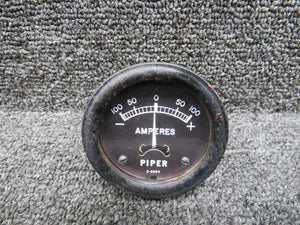 D-2684 Piper Ammeter Indicator with Bracket (Range: -100 to 100 Amps)