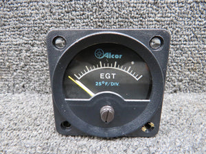 46150 Alcor Aviation Exhaust Gas Temperature Gauge with Yellow Indicator Needle