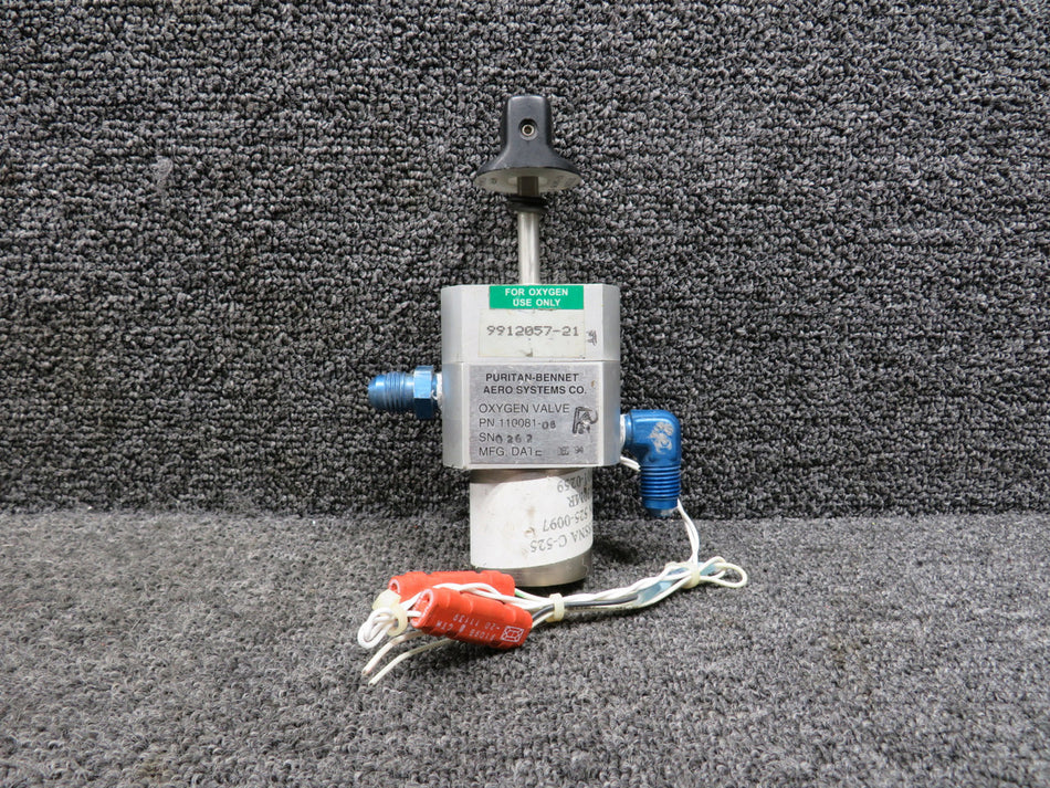 110081-06 (Use: 9912057-21) Puritan Bennet Oxygen Valve Assy (18-30V, 50-90 PSI)