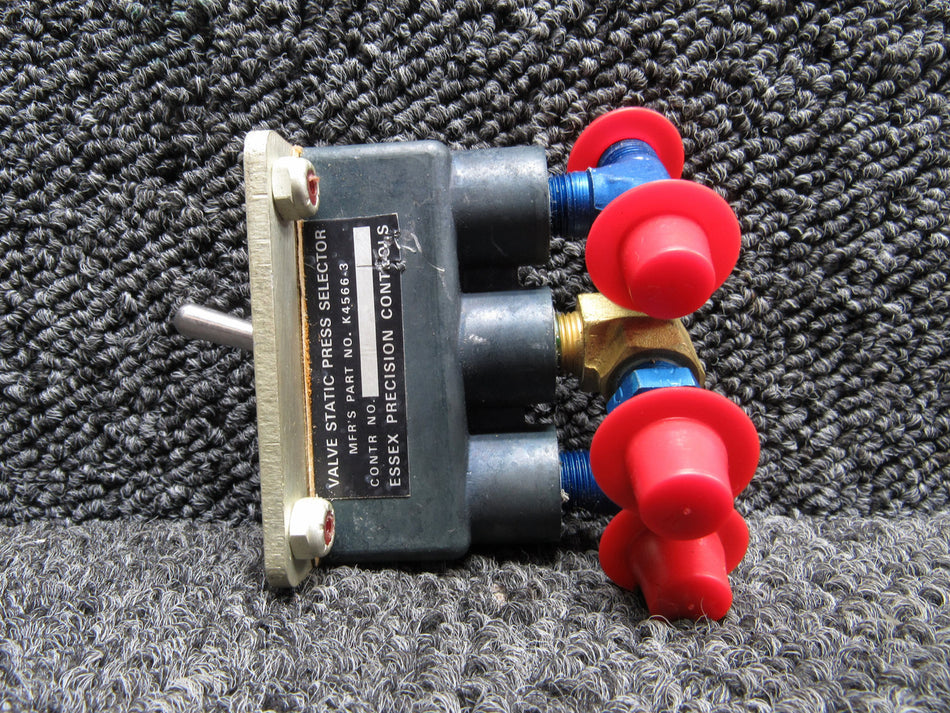 K4566-3 Essex Precision HYCAR-80 Static Pressure Selector Valve