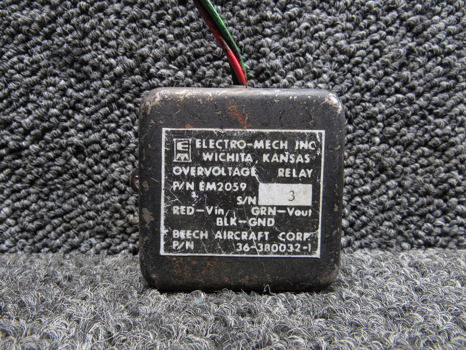 EM2059 (Alt: 36-380032-1) Electro-Mech Inc Overvoltage Relay