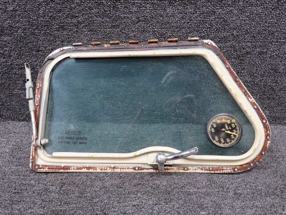 35-410291-626 Beech H35 Storm Window Assembly with Free Air Temp Gauge