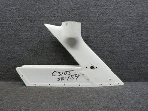 0831360-1 Cessna 310J Fin Rotating Beacon Tip Assembly (Chipped Paint)