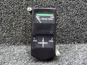 C669517-0103 Cessna 177RG Cylinder Head Temp & Ammeter Gauge Cluster