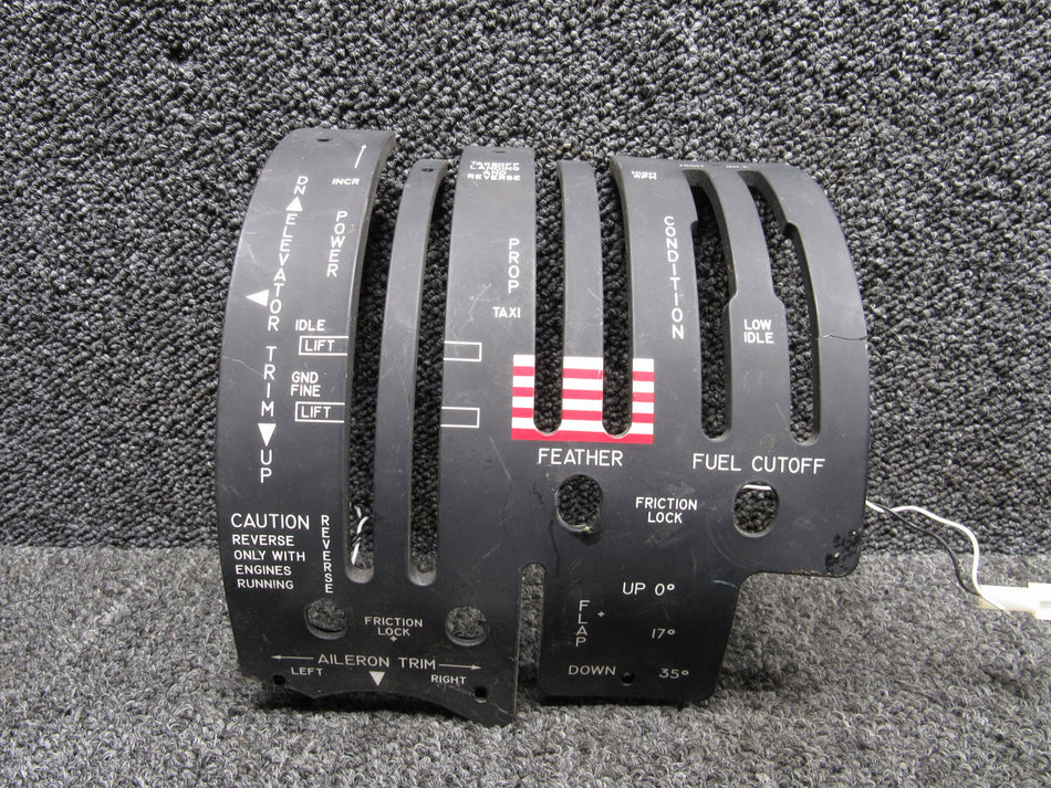 129-384019-3 Raytheon Electroluminescent Upper Pedestal Panel (Damaged)