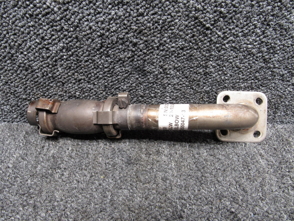 6555047-14 (Alt: 6555047-54) Cessna C-550 Bleed Air Elbow Assy w Flex Joint RH