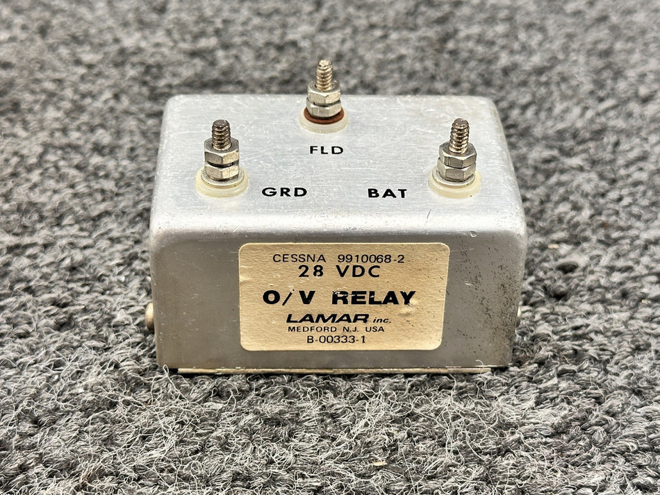 B-00333-1 (Alt: 9910068-2) Lamar Overvoltage Relay (28V)