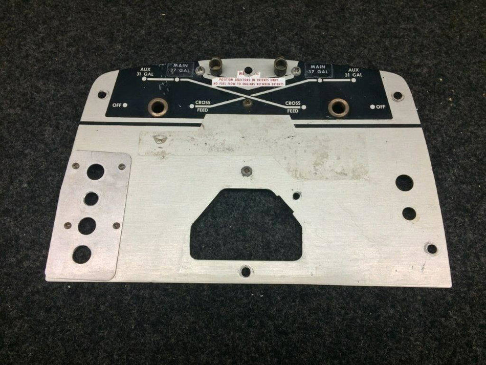 96-920011-1 Beechcraft 95-C55 Panel Assembly Fuel Selector 112 Gallon BAS Part Sales | Airplane Parts