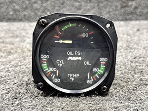 18C452-1 (Alt: C662019-0101) Aircraft Instrument, RAM Tri-Engine Indicator