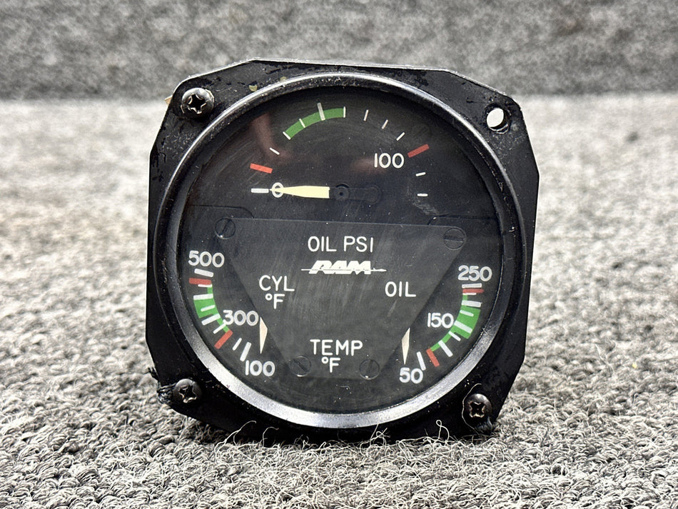 18C452-1 (Alt: C662019-0101) Aircraft Instrument, RAM Tri-Engine Indicator