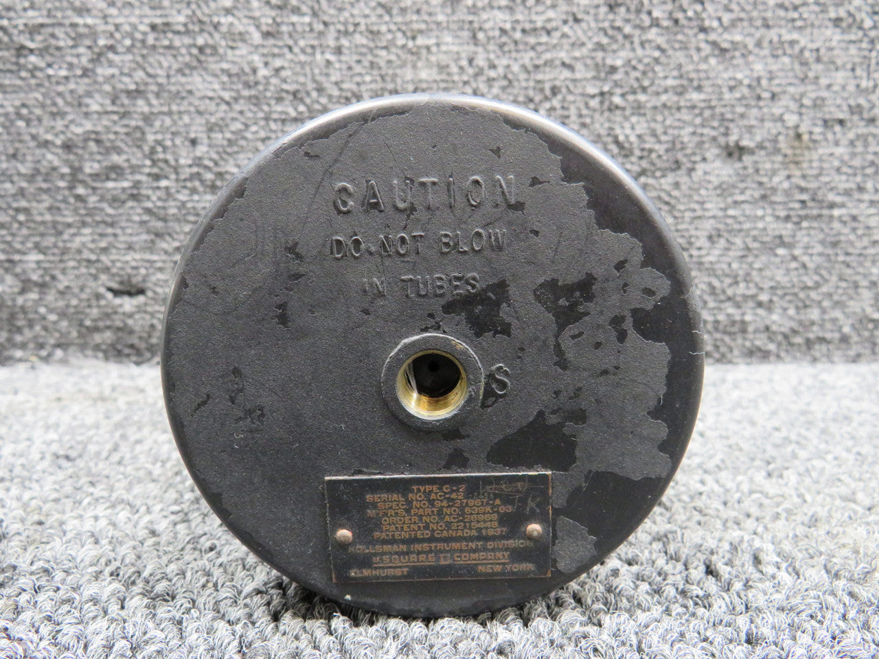 639K-03 (Alt: R-1003) Kollsman Type C-2 Vertical Speed Indicator