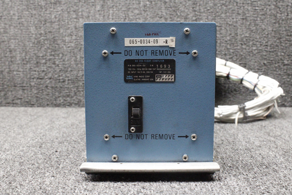 065-0034-09 King Radio KC-295 Flight Computer with Tray and Mods (V: 14, 28)